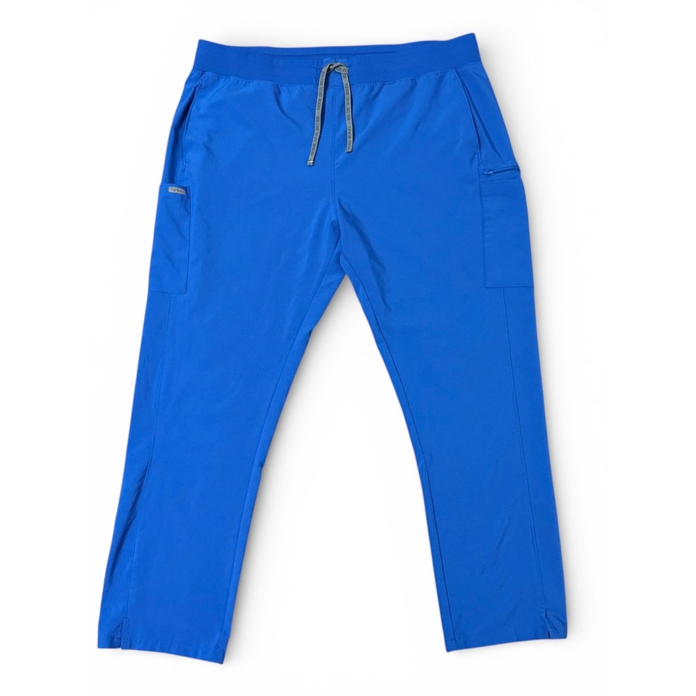 Landau Forward Royal Blue‎ Cargo Scrub Pants SZ-2XL Four Way Stretch 7-Pocket